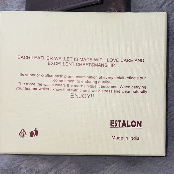 Leather mens wallet - Picture 4 of 6